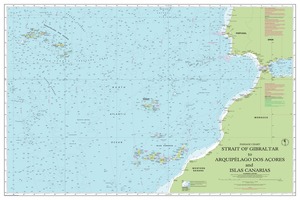 Strait of Gibraltar to Archipélago dos Açores and Islas Canarias thumbnail for chart Strait of Gibraltar to Archipélago dos Açores and Islas Canarias