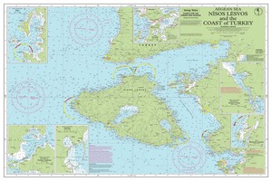 Nísos Lésvos and the Coast of Turkey thumbnail for chart Nísos Lésvos and the Coast of Turkey
