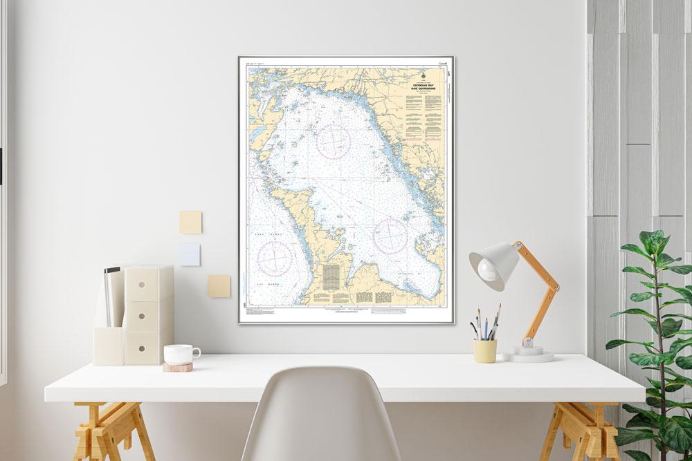 Custom Framed Nautical Charts