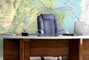 Nautical Chart Wall Mural