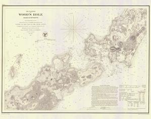 thumbnail for chart MA,1857,The Harbor of Woods Hole