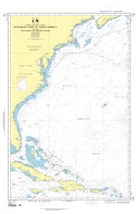 thumbnail for chart Southeast Coast of North America including the Bahamas and Greater Antilles