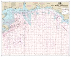 thumbnail for chart Cape St. George to Mississippi Passes (Oil and Gas Leasing Areas),