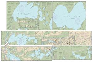 thumbnail for chart Intracoastal Waterway Forked Island to Ellender, including the Mermantau River, Grand Lake and White Lake
