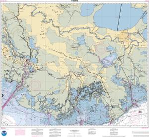 thumbnail for chart Intracoastal Waterway New Orleans to Calcasieu River East Section