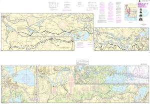 thumbnail for chart Intracoastal Waterway Morgan City to Port Allen, including the Atchafalaya River