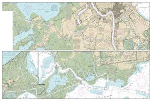 thumbnail for chart Intracoastal Waterway Waveland to Catahoula Bay,