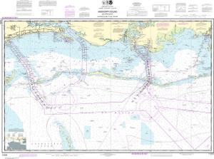 thumbnail for chart Mississippi Sound and approaches Dauphin Island to Cat Island