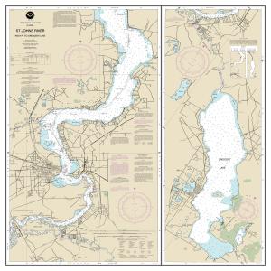 thumbnail for chart St. Johns River Racy Point to Crescent Lake