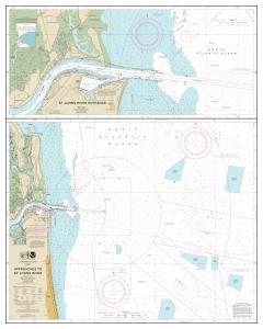 thumbnail for chart Approaches to St. Johns River;St. Johns River Entrance