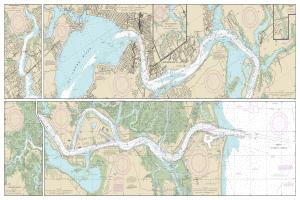 thumbnail for chart St. Johns River-Atlantic Ocean to Jacksonville,