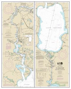 thumbnail for chart St. Johns River Dunns Creek to Lake Dexter