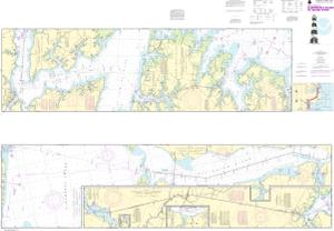 thumbnail for chart Intracoastal Waterway Albermarle Sound to Neuse River;Alligator River;Second Creek