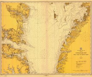 thumbnail for chart VA,1912,Chesapeake Bay Wolf Trap to Smith Point