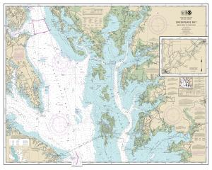 thumbnail for chart Chesapeake Bay Smith Point to Cove Point