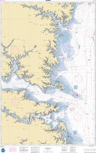 Chesapeake Bay Rappahannock River Entrance, Piankatank and Great Wicomico Rivers thumbnail for chart Chesapeake Bay Rappahannock River Entrance, Piankatank and Great Wicomico Rivers