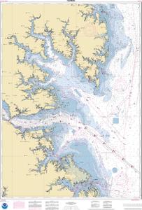 thumbnail for chart Chesapeake Bay Mobjack Bay and York River Entrance