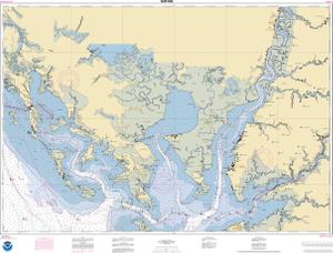 thumbnail for chart Chesapeake Bay Honga, Nanticoke, Wicomico Rivers and Fishing Bay