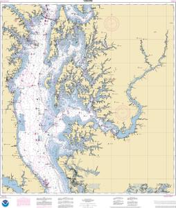 thumbnail for chart Chesapeake Bay Cove Point to Sandy Point