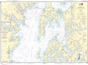 thumbnail for chart Chesapeake Bay Eastern Bay and South River; Selby Bay