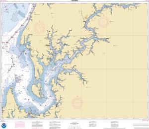 thumbnail for chart Chester River; Kent Island Narrows, Rock Hall Harbor and Swan Creek