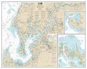 thumbnail for chart Chester River; Kent Island Narrows, Rock Hall Harbor and Swan Creek,