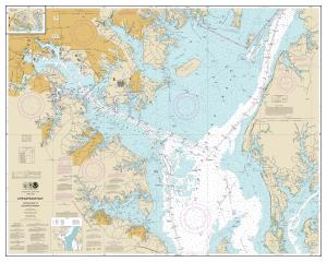 thumbnail for chart Chesapeake Bay Approaches to Baltimore Harbor,