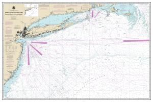 thumbnail for chart Approaches to New York, Nantucket Shoals to Five Fathom Bank,