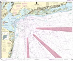 Approaches to New York Fire lsland Light to Sea Girt thumbnail for chart Approaches to New York Fire lsland Light to Sea Girt