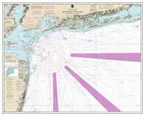 thumbnail for chart Approaches to New York Fire lsland Light to Sea Girt