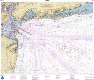 thumbnail for chart Approaches to New York Fire lsland Light to Sea Girt