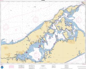 thumbnail for chart New York Long Island, Shelter Island Sound and Peconic Bays