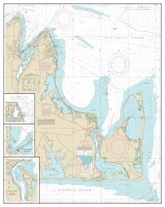 thumbnail for chart Marthas Vineyard Eastern Part;Oak Bluffs Harbor;Vineyard Haven Harbor;Edgartown Harbor