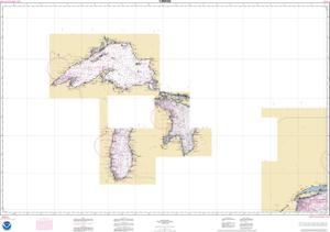 Great Lakes, Lake Champlain to Lake of the Woods thumbnail for chart Great Lakes, Lake Champlain to Lake of the Woods