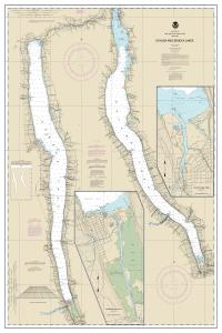 thumbnail for chart Cayuga and Seneca Lakes;Watkins Glen;Ithaca