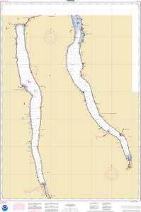 thumbnail for chart Cayuga and Seneca Lakes;Watkins Glen;Ithaca