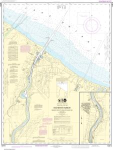 thumbnail for chart Rochester Harbor, including Genessee River to head of navigation