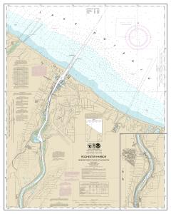 thumbnail for chart Rochester Harbor, including Genessee River to head of navigation