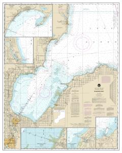 thumbnail for chart Saginaw Bay;Port Austin Harbor;Caseville Harbor;Entrance to Au Sable River;Sebewaing Harbor;Tawas Harbor