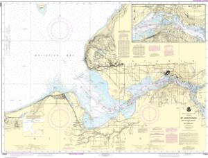 thumbnail for chart St. Marys River - Head of Lake Nicolet to Whitefish Bay;Sault Ste. Marie