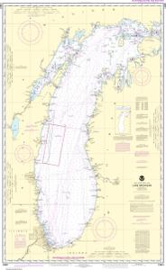 Lake Michigan Bathymetry Chart