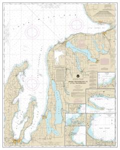 thumbnail for chart Grand Traverse Bay to Little Traverse Bay;Harobr Springs;Petoskey;Elk Rapids;Suttons Bay;Northport;Traverse City,