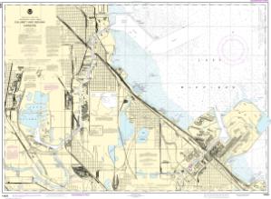 thumbnail for chart Calumet, Indiana and Buffington Harbors, and Lake Calumet