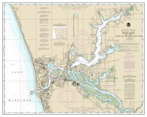 thumbnail for chart Grand Haven, including Spring Lake and Lower Grand River