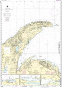 thumbnail for chart Big Bay Point to Redridge;Grand Traverse Bay Harbor;Lac La Belle harbor;Copper and Eagle Harbors