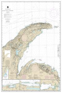 thumbnail for chart Big Bay Point to Redridge;Grand Traverse Bay Harbor;Lac La Belle harbor;Copper and Eagle Harbors