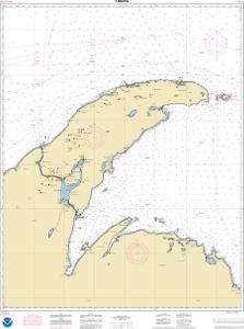 thumbnail for chart Big Bay Point to Redridge;Grand Traverse Bay Harbor;Lac La Belle harbor;Copper and Eagle Harbors