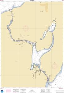 thumbnail for chart Keweenaw Waterway, including Torch Lake;Hancock and Houghton