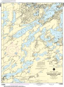 thumbnail for chart Basswood Lake, Western Part