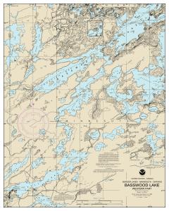 thumbnail for chart Basswood Lake, Western Part